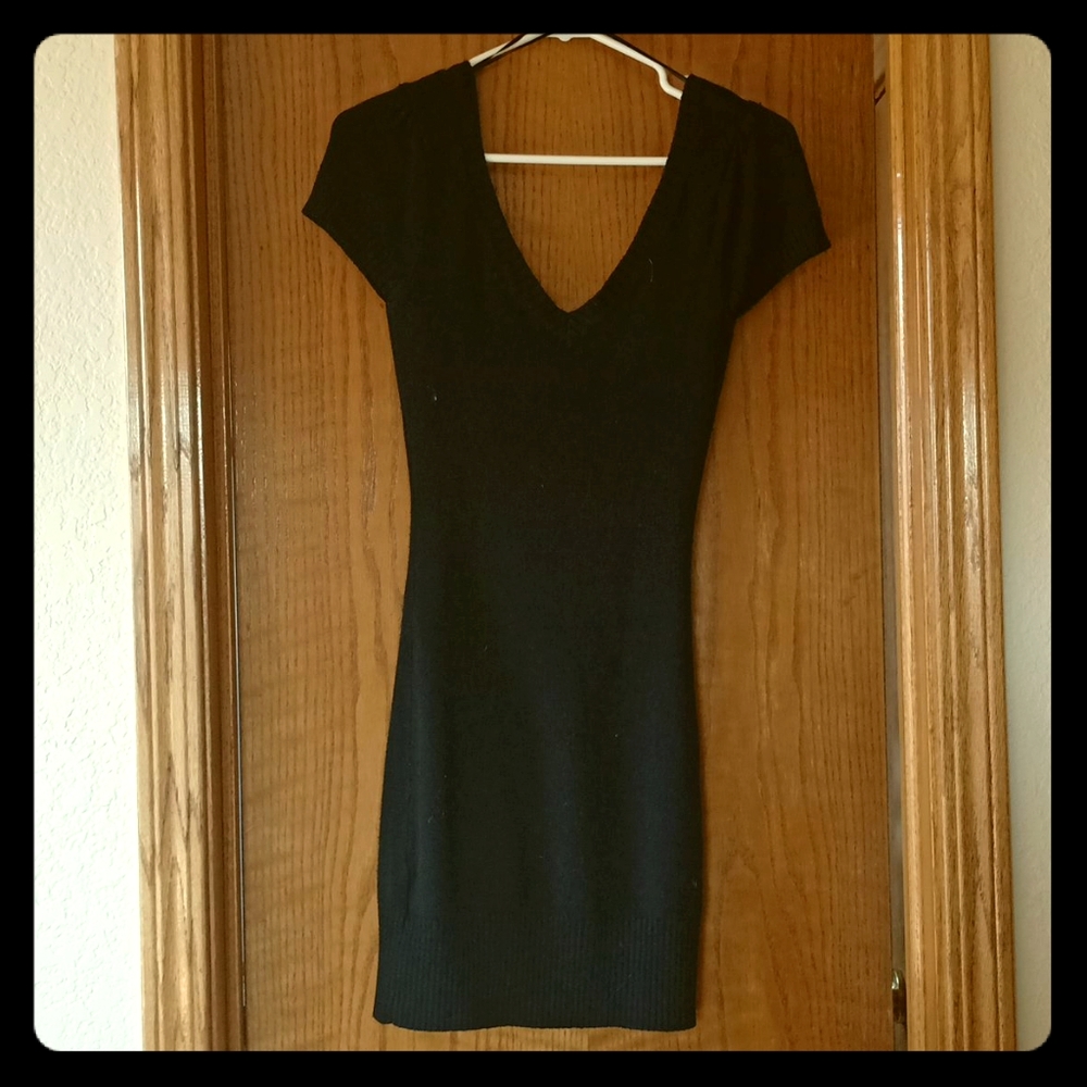 Beautiful winter black dress